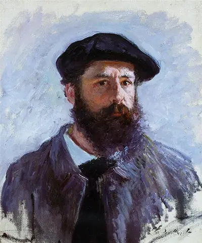 Autoportrait coiffé d'un béret Claude Monet